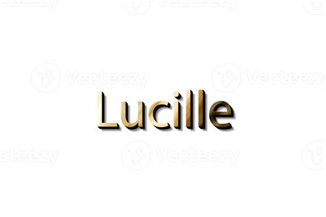 LUCILLE NAME 3D 15733095 PNG