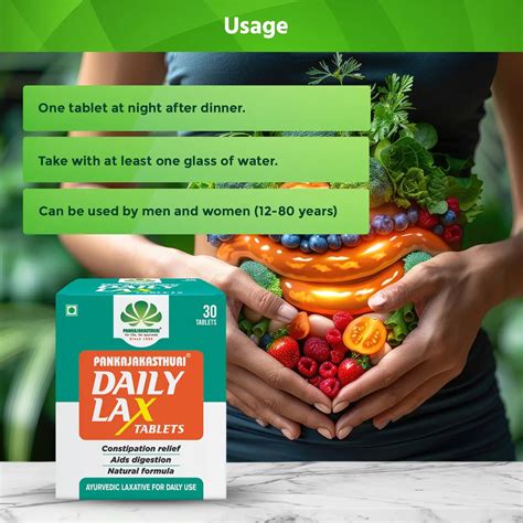 Daily Lax - 30 Tablets | Ayurvedic Daily laxative – Pankajakasthuri