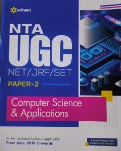 NTA UGC NET/JRF/SET Paper 2 Computer Science & Applications: Buy NTA ...
