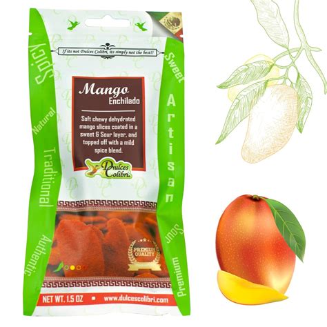 Buy Gourmet Dulces Colibri Mango Enchilado 12 Pack chili mango ...