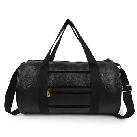 Buy True Indian 20L Leather Gym Duffle Bag for Men & Women | Adjustable ...