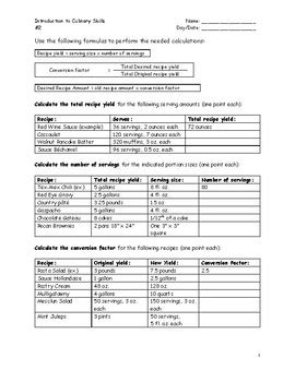 Basic Culinary Math 的图像结果
