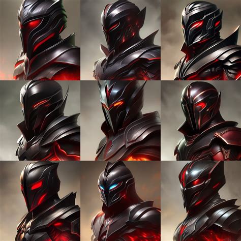 Armored anti-hero wearing blacked-out body armor covered in blood ...