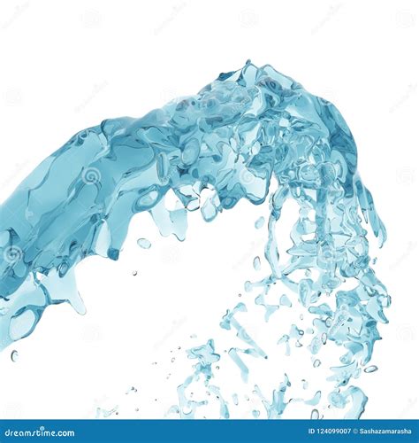 Splashing Blue Sparkling Pure Water. Abstract Nature Background Stock ...