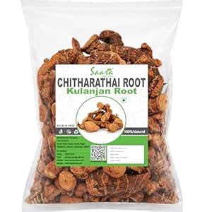 Saara HERBAL FRESH Dry Chitharathai Root, 200g, Kulanjan Root, Sanna ...