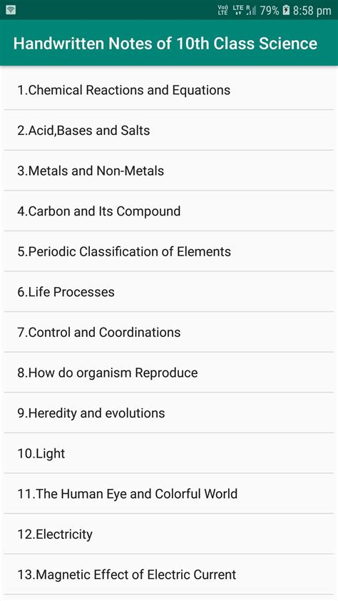 Image result for Class 10 Science Handwritten Notes