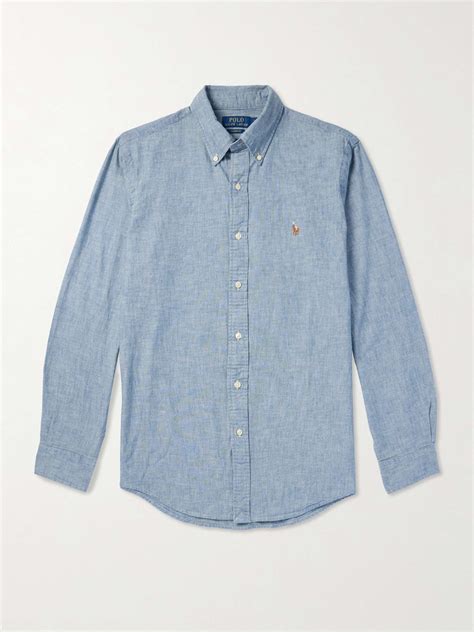 Polo Chambray Shirt Men