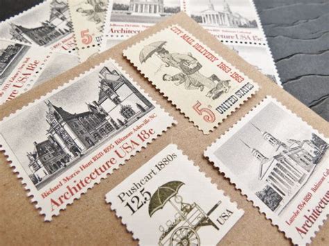 Vintage Postage Stamps: City Mail Delivery Stamps Collection