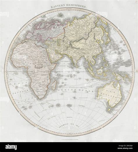 "Eastern hemisphere". Europe Africa Asia Australasia. THOMSON 1830 old map Stock Photo - Alamy