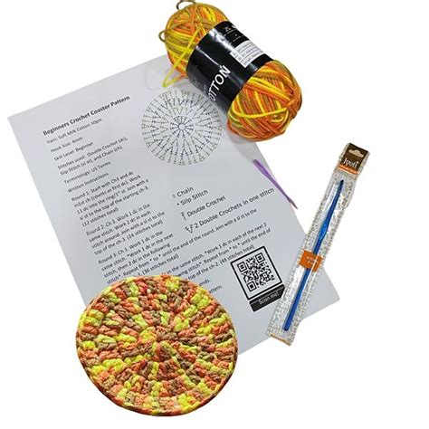 Crochet Starter Kit for Beginners – Yarn, Hook & Pattern Set