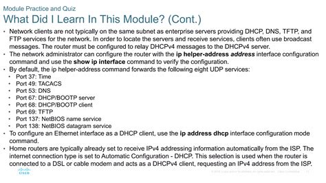 Image result for Module 7 DHCPv4