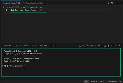 PowerShell Script Vscode 的图像结果