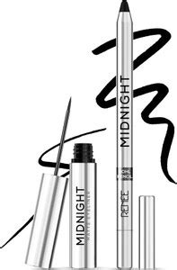 Renee Midnight Kajal Eyeliner Duo, Dark Black, Long-Lasting, Smudge ...