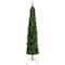 8ft. Pre-Lit Green Pine Artificial Christmas Tree, Clear LED Lights ...