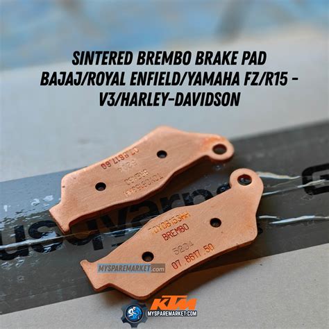 SINTERED Brembo Brake Pad-Bajaj/Royal Enfield/Yamaha FZ/R15 -V3/Harley ...
