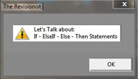 Image result for Visual Basic Script If Else Syntax