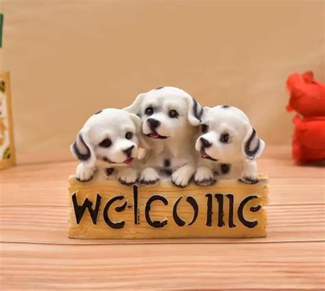 Buy Swastik Decor Welcome Dog Statue for Door Entrance Decoration Puppy ...