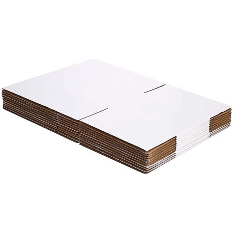 PacStalwart ® 9 inches x 6 inches x 4 inches White Packaging Box 3 Ply ...