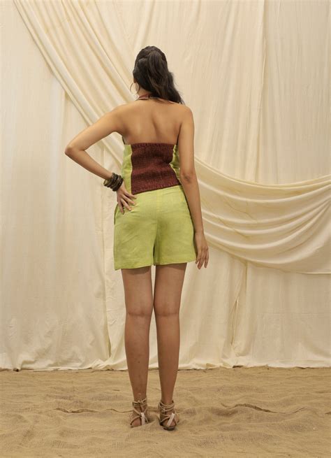 Halter Corset Top with smocked back – Akashi Clothing