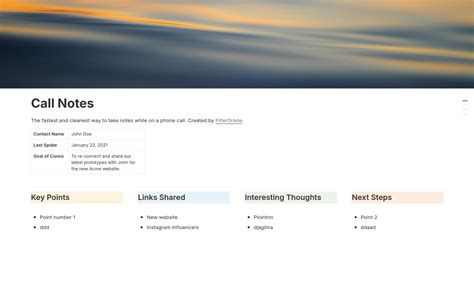 Rezultat imagine pentru Lecture Notes Notion Template