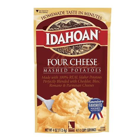 Buy Idahoan Four Cheese Mashed Potatoes, Made with Gluten Free 100 ...