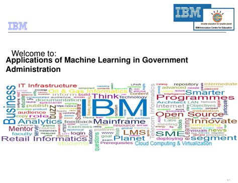 Application of ML industries 6 - IBM ICE (Innovation Centre for ...