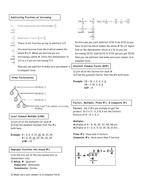 Image result for 6th Grade Math Notes