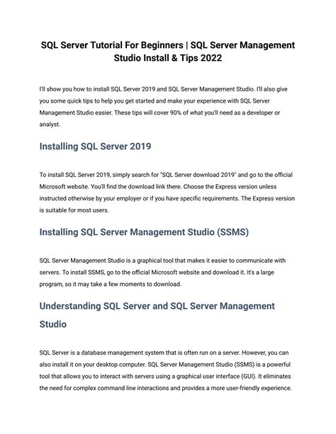 Image result for SQL Server Management Studio Install