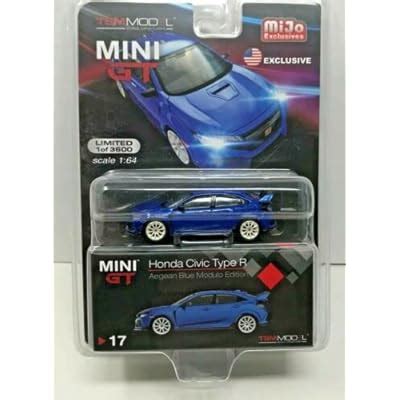 Buy MINI GT 2017 Civic Type R (FK8) Aegean Blue Modulo Edition 1:64 ...