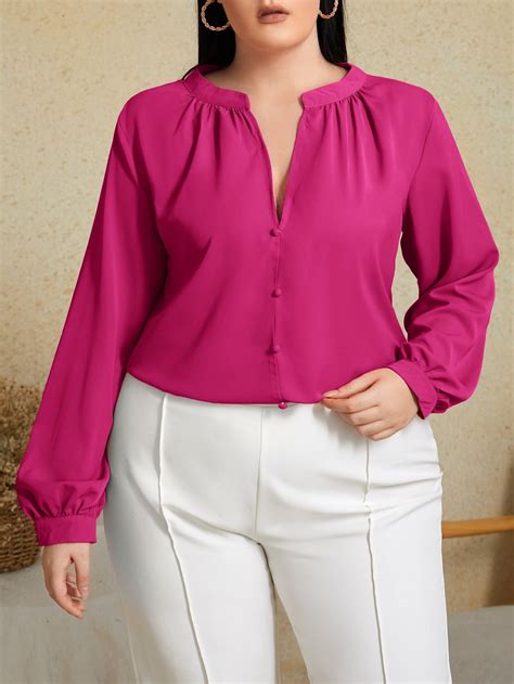 SHEIN USA | Fashion tops blouse, Plus size blouses, Women blouses fashion
