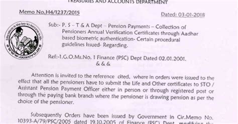 TS - Pension Payments Collection of Pensioners Annual Verification ...
