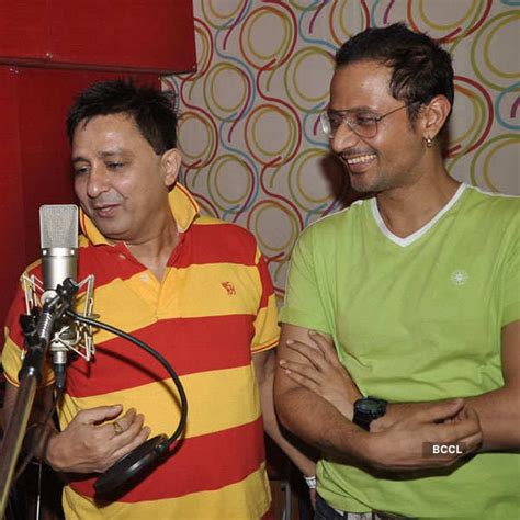 Sukhwinder Singh poses as he arrives for the recording of the film Rab ...