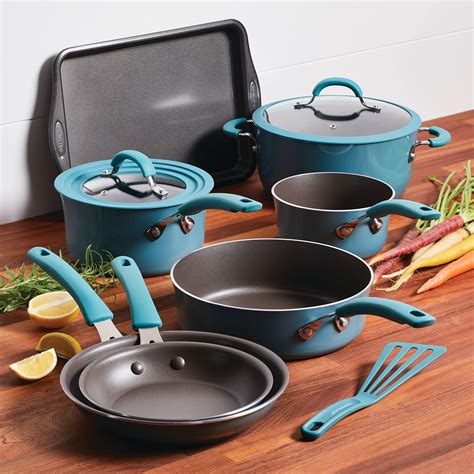 Buy Rachael Ray Cook + Create Nonstick Cookware/Pots and Pan Set, 10 ...