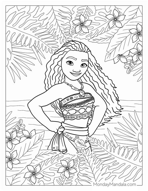 39 moana coloring pages free pdf printables – Artofit