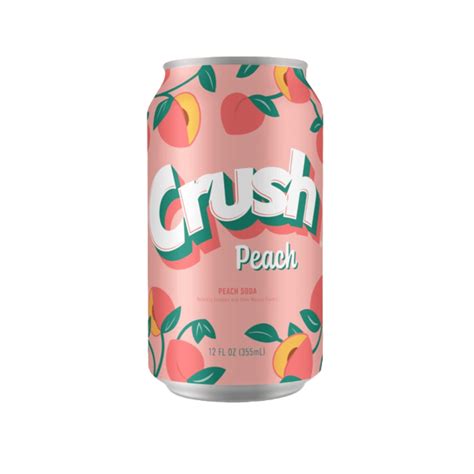 Crush Peach Soda 12x12oz (Best Before March 23 2026) - Pacific Candy ...
