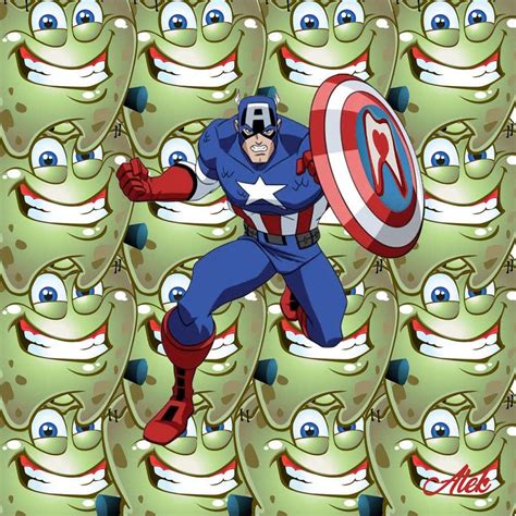 Entry #11 by Alekchee for Cartoon design. Like captain America but with ...