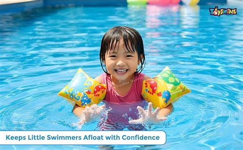 Toyshine PVC Swimming Arm Float Rings for Kids, Arm Floaties Inflatable ...