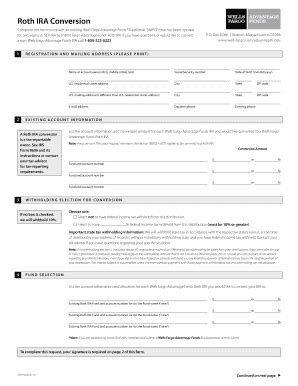 Roth IRA Conversion Form - Blank Fillable Template | Fill Out, Print ...