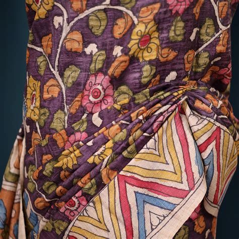 Pure Tussar Hand Kalamkari – Ethnic Boutique