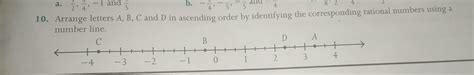 10. Arrange letters A, B, C and D in ascending order by identifying the ...