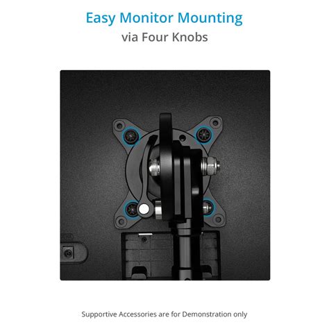 Proaim 360° Rotation VESA 75mm/100mm Tilting Monitor Mount with 5/8 ...