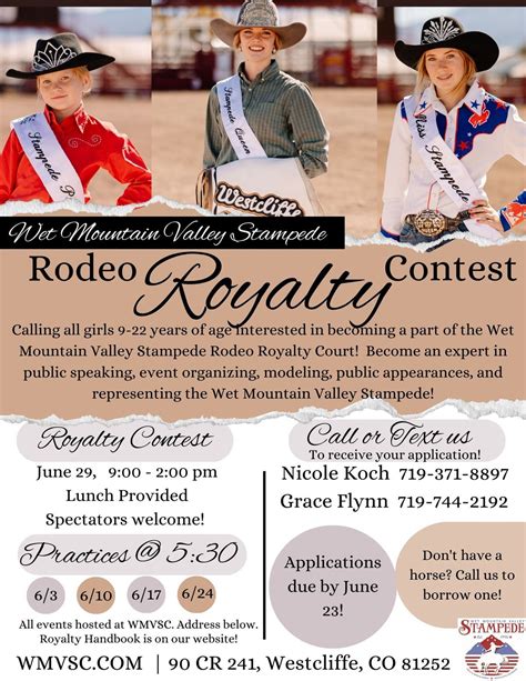 Wet Mountain Valley Stampede Rodeo Royalty Pageant, Wet Mountain Valley ...