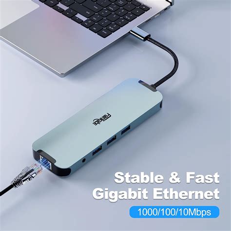 Buy USB C Docking Station Dual Monitor 10 in 1, USB-C Hub to HDMI VGA ...