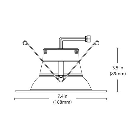 Nicor Lighting DLR56(v6) Nickel 5-in or 6-in 918-Lumen Switchable Round ...