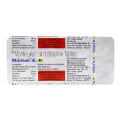 Montek Bl 40mg Strip Of 10 Tablets: Uses, Side Effects, Price & Dosage ...