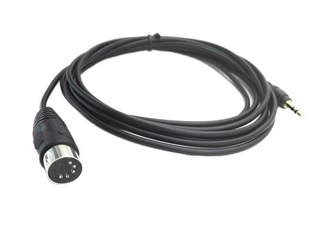 5-Pin DIN-Male Cable, 5 Pin Din MIDI Plug to 3.5mm(1/8in) TRS Stereo ...