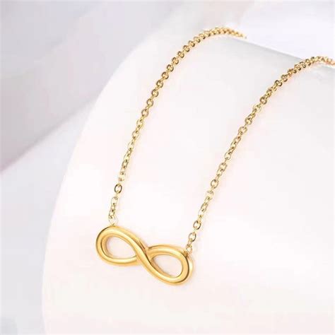 Buy Gold Plated Anti Tarnish Stainless Steel Infinity Themed ...