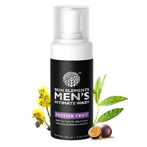 Skin Elements Men's Intimate Wash with Passion Fruit | pH Balanced ...