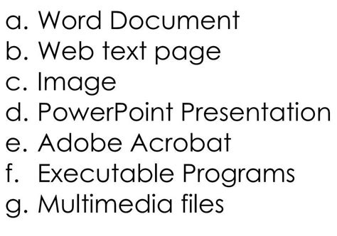 write the file extension for given application programs - Brainly.in