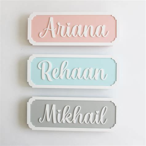 Name Plaques – The Tiny Trove